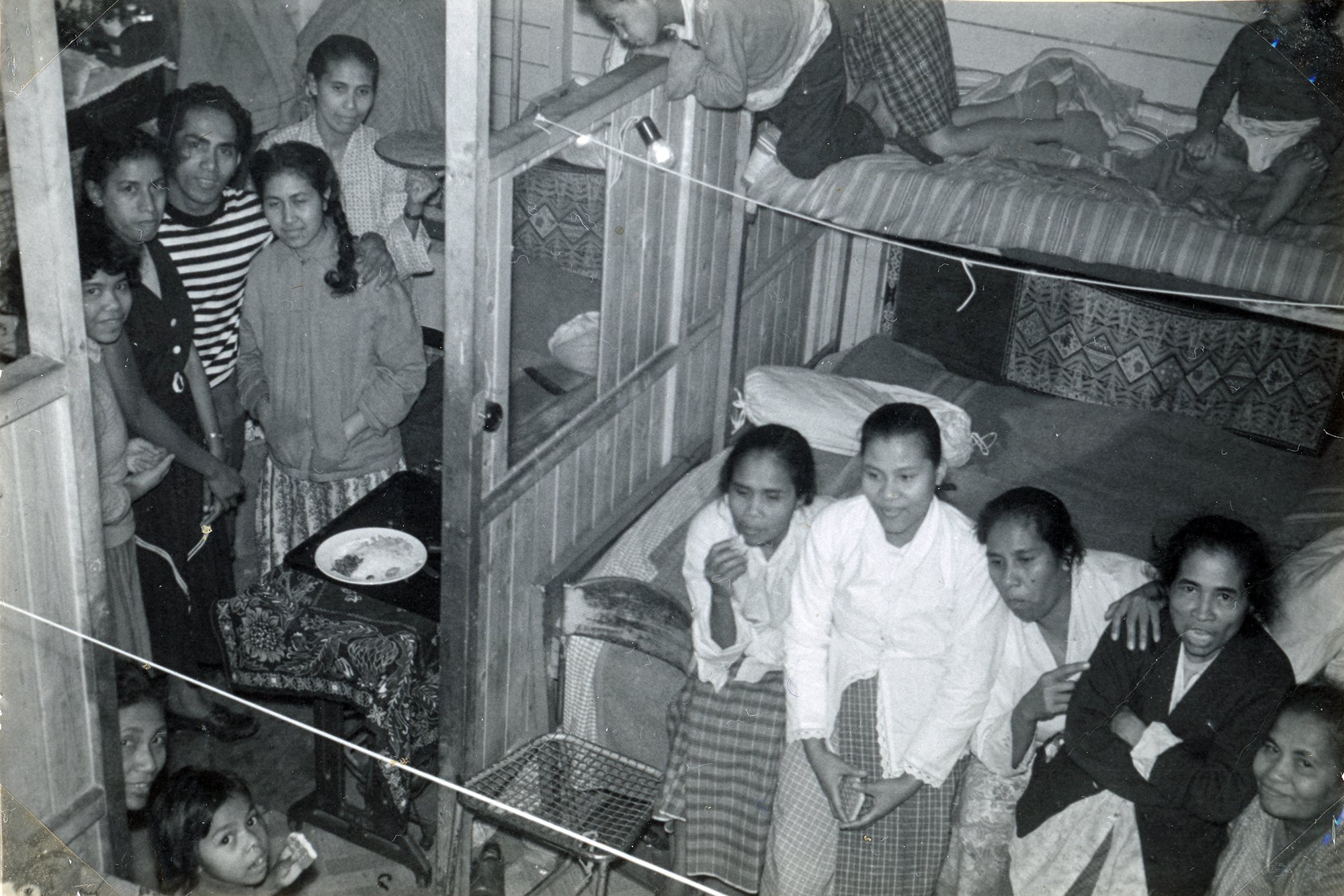 Slaapkamer familie Louhatapessy in de jaren'50