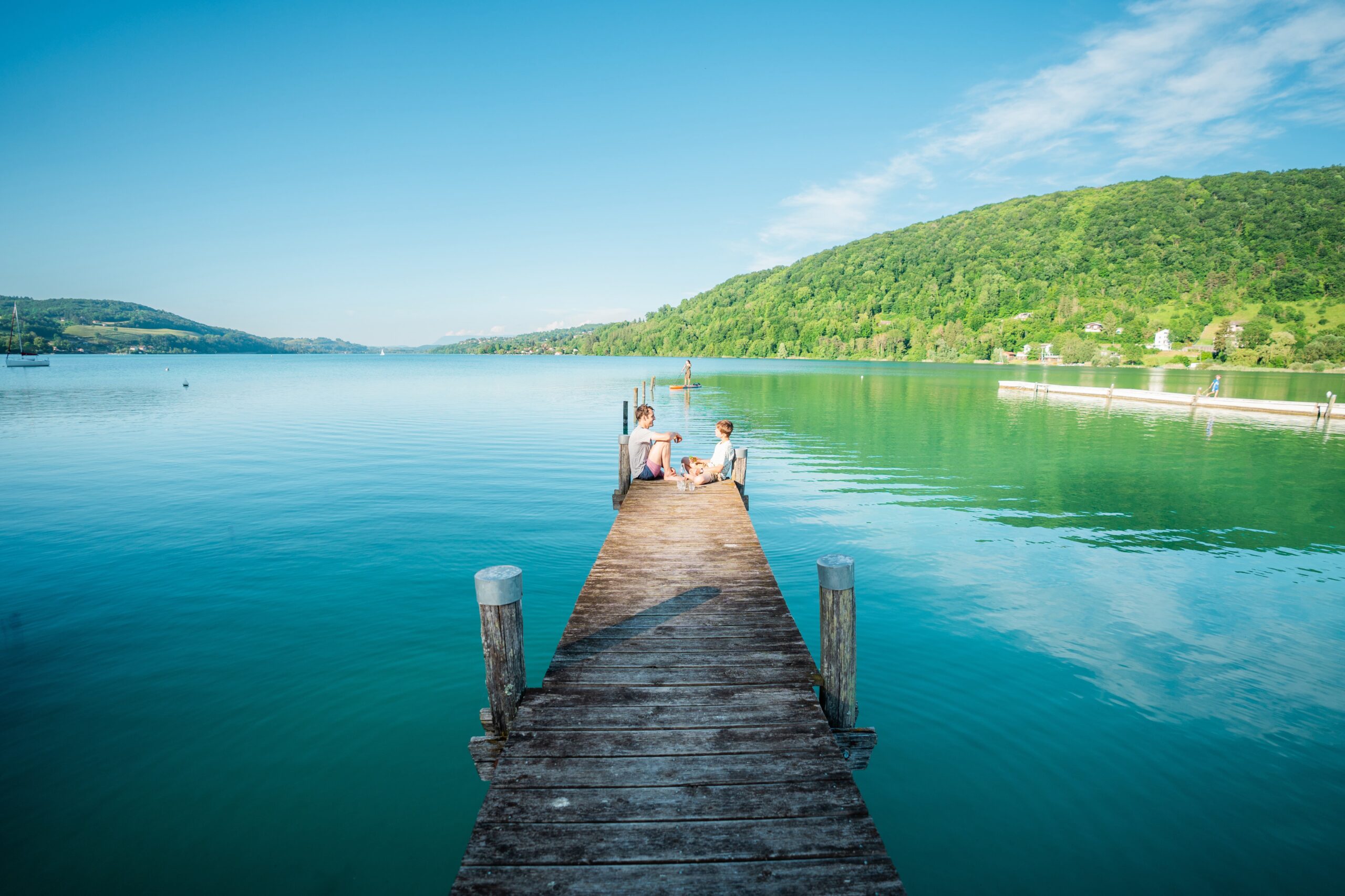 Het blauwe meer van Isère
