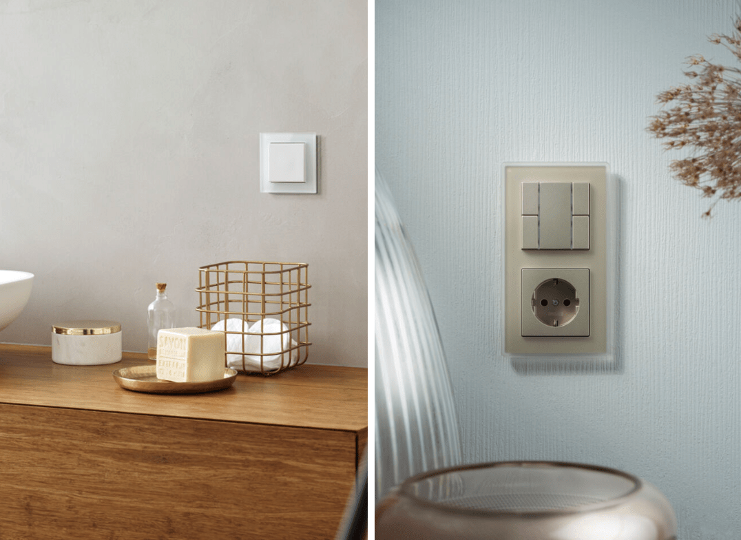 links:%20A%20CREATION%20in%20alpine%20wit%20van%20helder%20glas%20en%20rechte%20hoeken.%20Rechts%3A%20A%20VIVA%20in%20champagne%20van%20gesatineerd%20glas%20en%20afgeronde%20hoeken.
