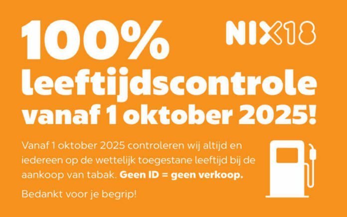 100% ID check bij aankoop van sigaretten