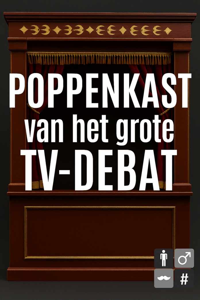 Poppenkast van het grote TV-debat: gebakken lucht en fiasco
