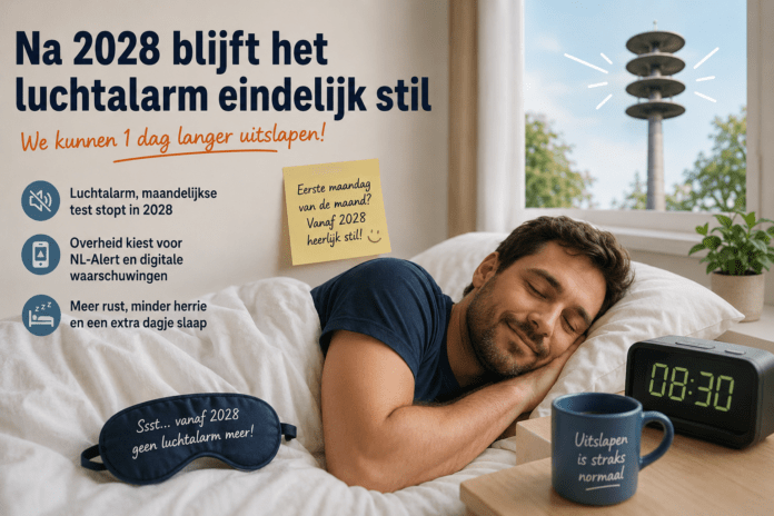 Na 2028 blijft het luchtalarm eindelijk stil