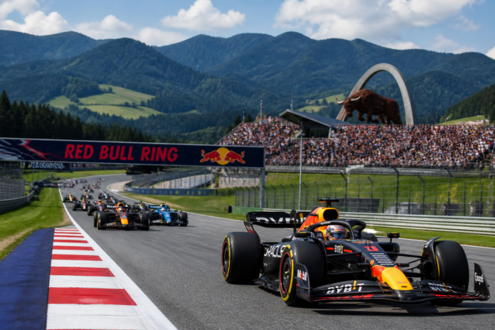 Formule 1 race op de Red Bull Ring