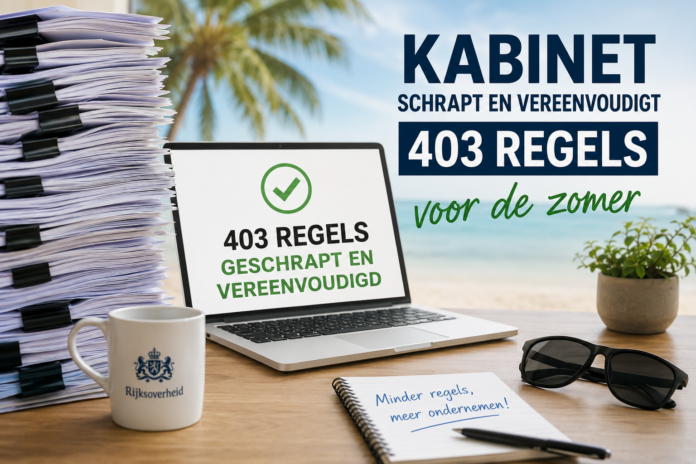 Kabinet schrapt en vereenvoudigt 403 regels