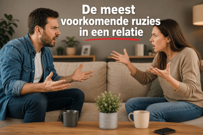De meest voorkomende ruzies in een relatie