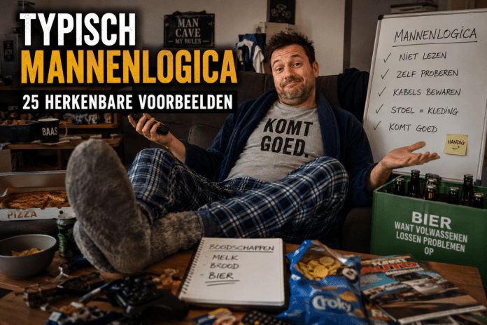 Typisch mannenlogica: 25 herkenbare voorbeelden