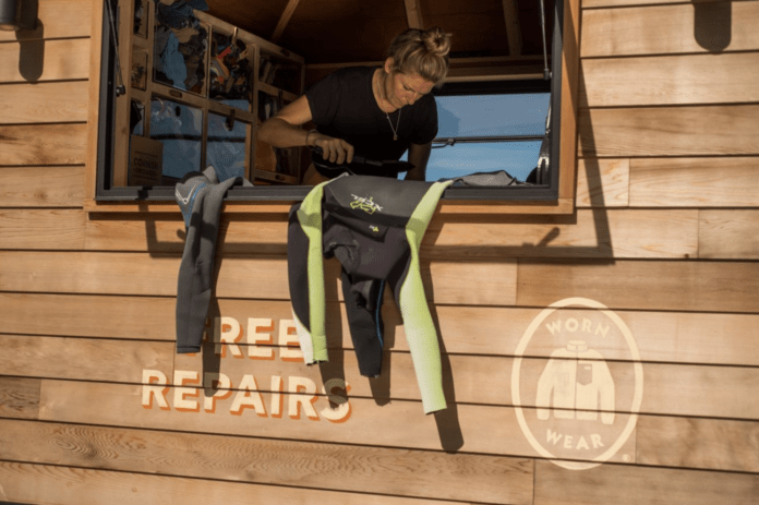 Patagonia repareert wetsuits en outdoor gear