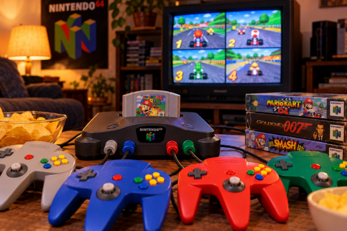 Nintendo 64: de console waar je met z'n vieren omheen zat