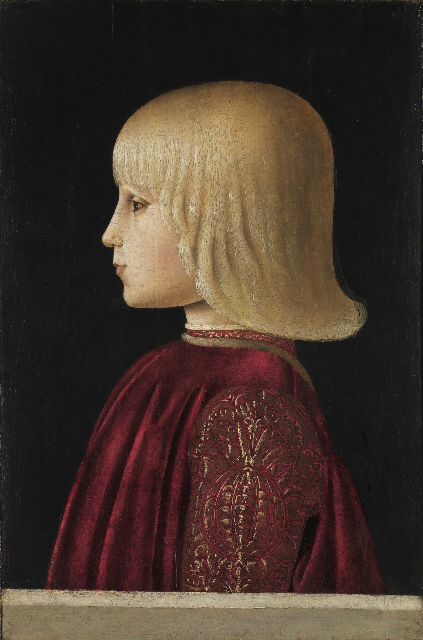 Piero della Francesca, Portret van een jongen (Guidobaldo da Montefeltro?), ca. 1483.