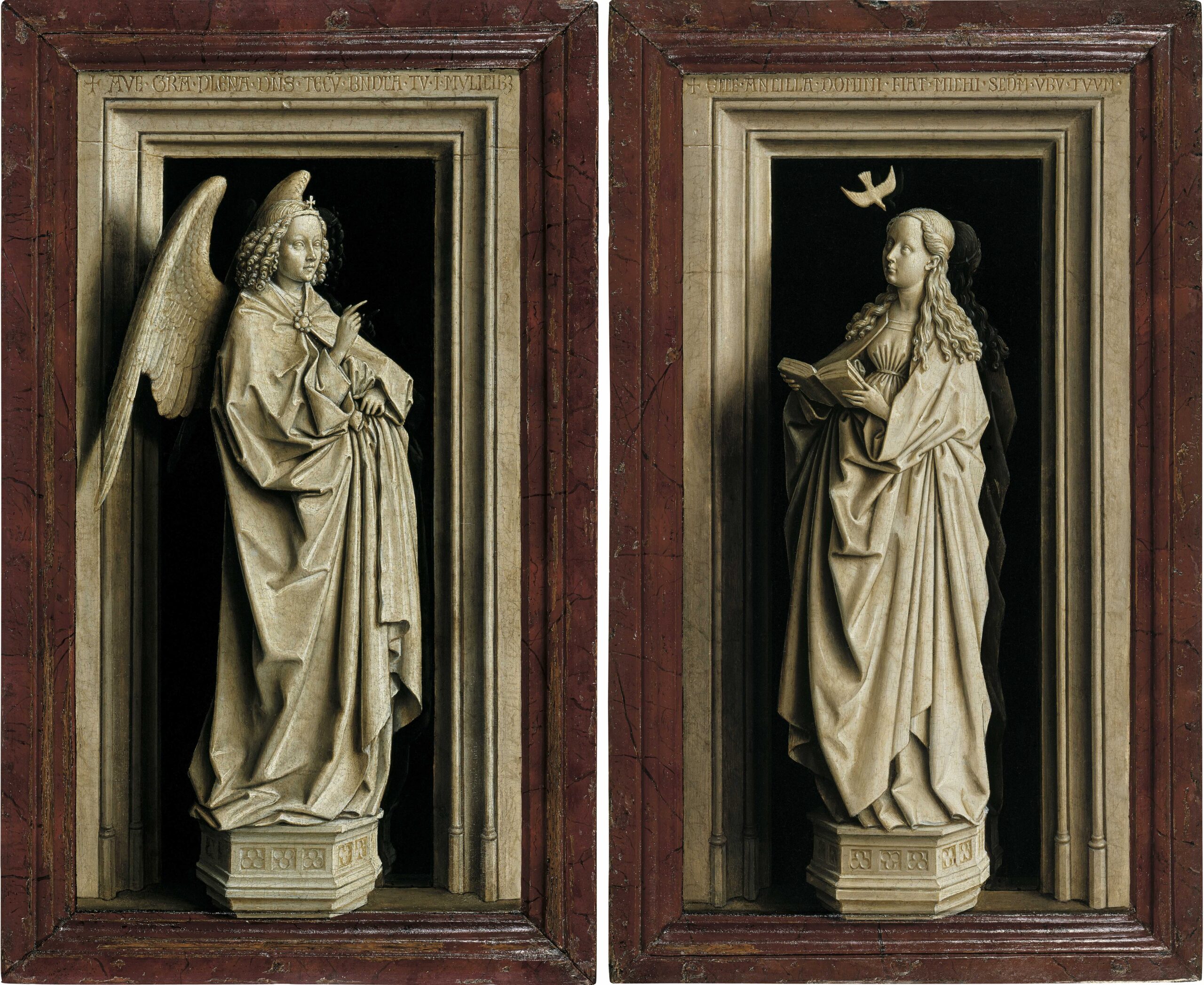 Jan van Eyck, Het annunciatiediptiek, c. 1433, 35