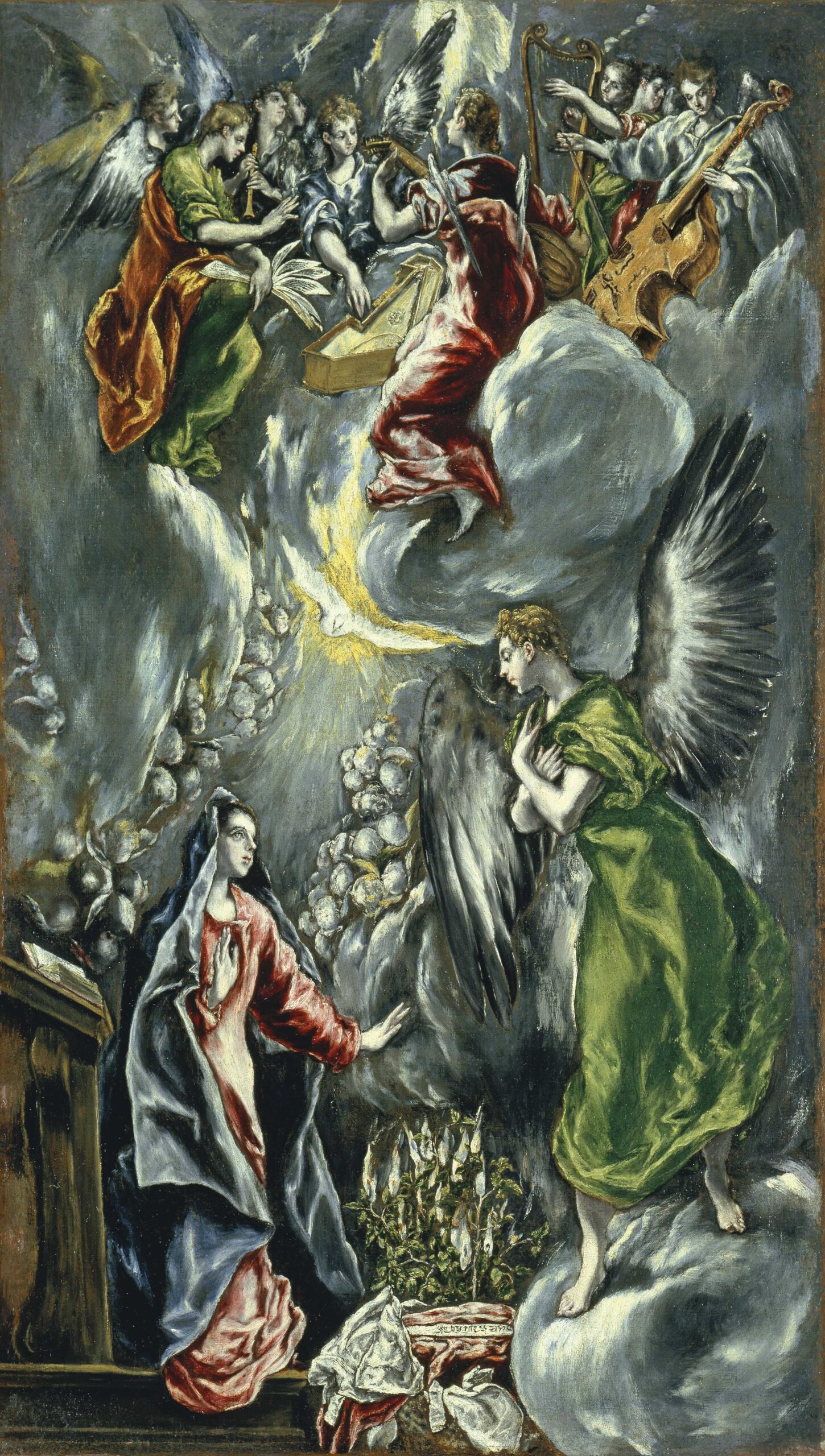 El Greco (Doménikos Theotokópoulos), De annunciatie, ca. 1596, 1600