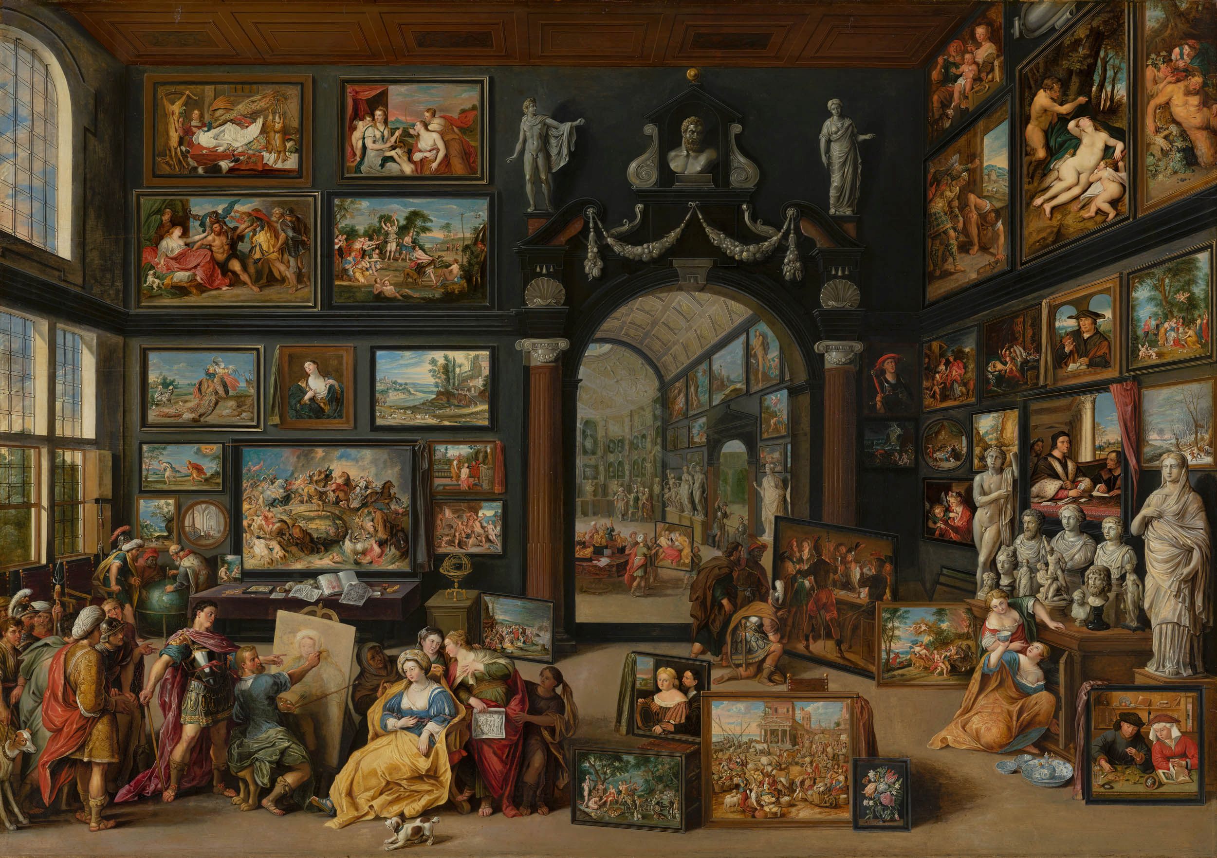 Willem van Haecht, Apelles schildert Campaspe, c. 1630