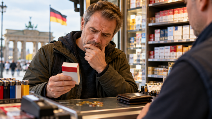 Zorgelijke klant bij Duitse tabakszaak