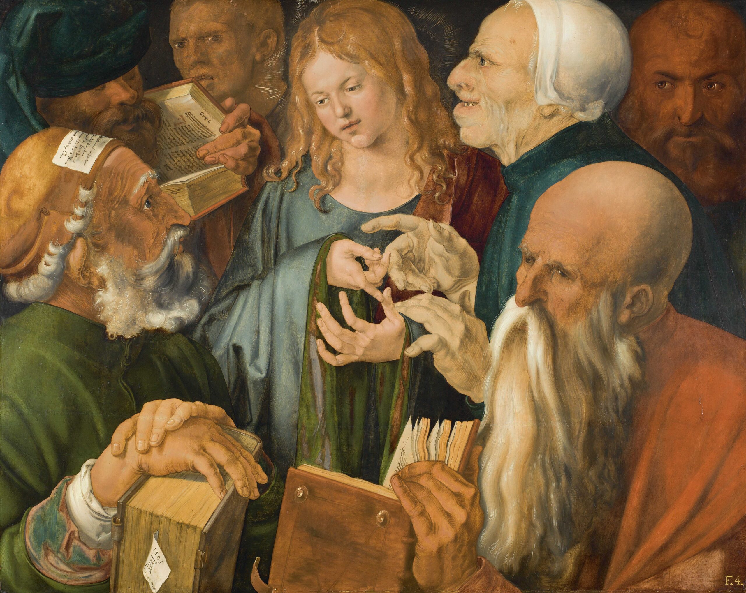 Albrecht Dürer, Jezus en de schriftgeleerden, 1506