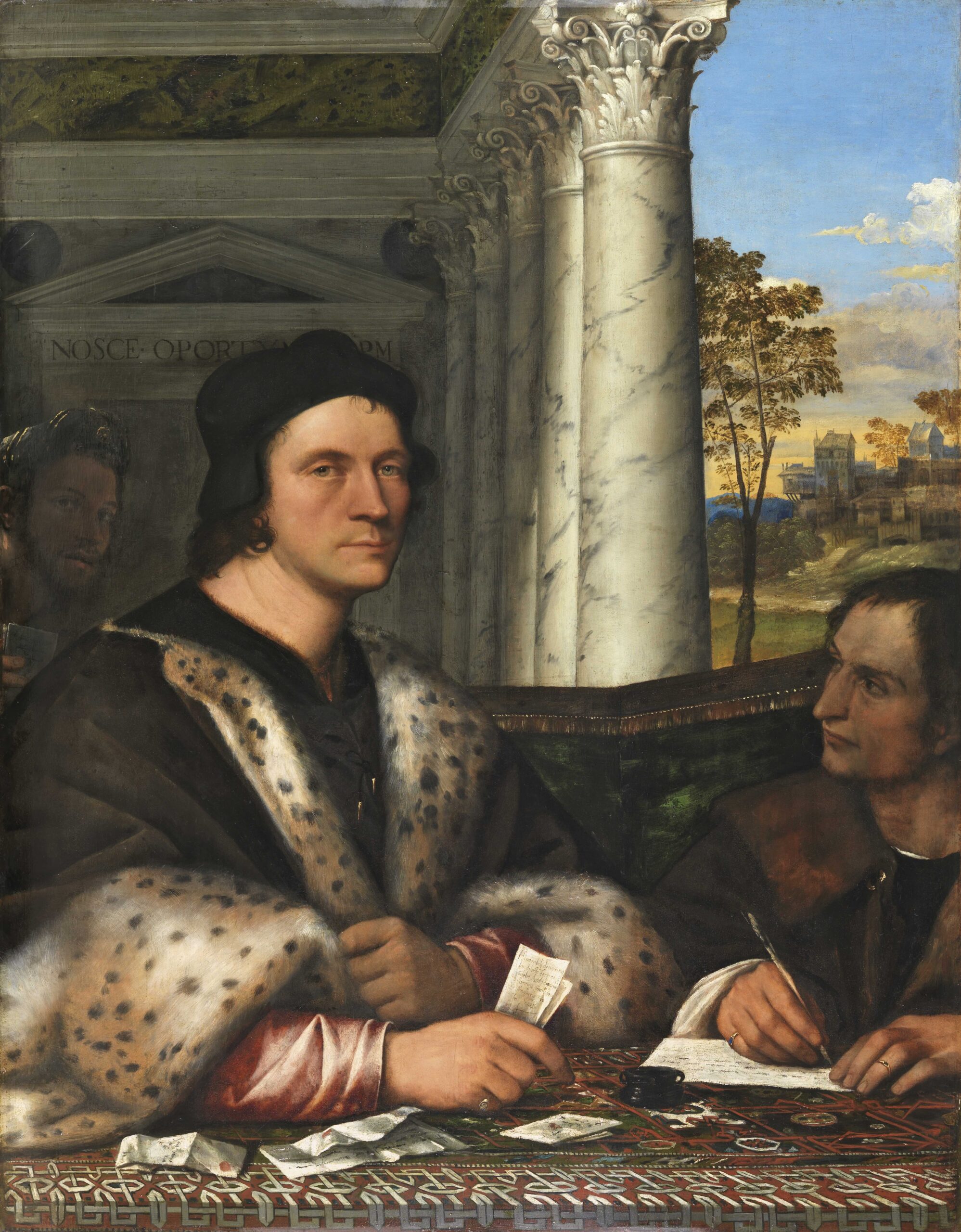 Sebastiano del Piombo (Sebastiano Luciani), Portret van Ferry Carondelet met zijn secretarissen, ca. 1510, 1512.